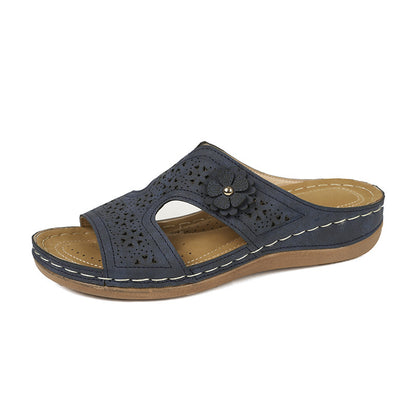 🔥Last Day Promotion 50% OFF🔥 Chic Floral Embellished Comfort Sandals