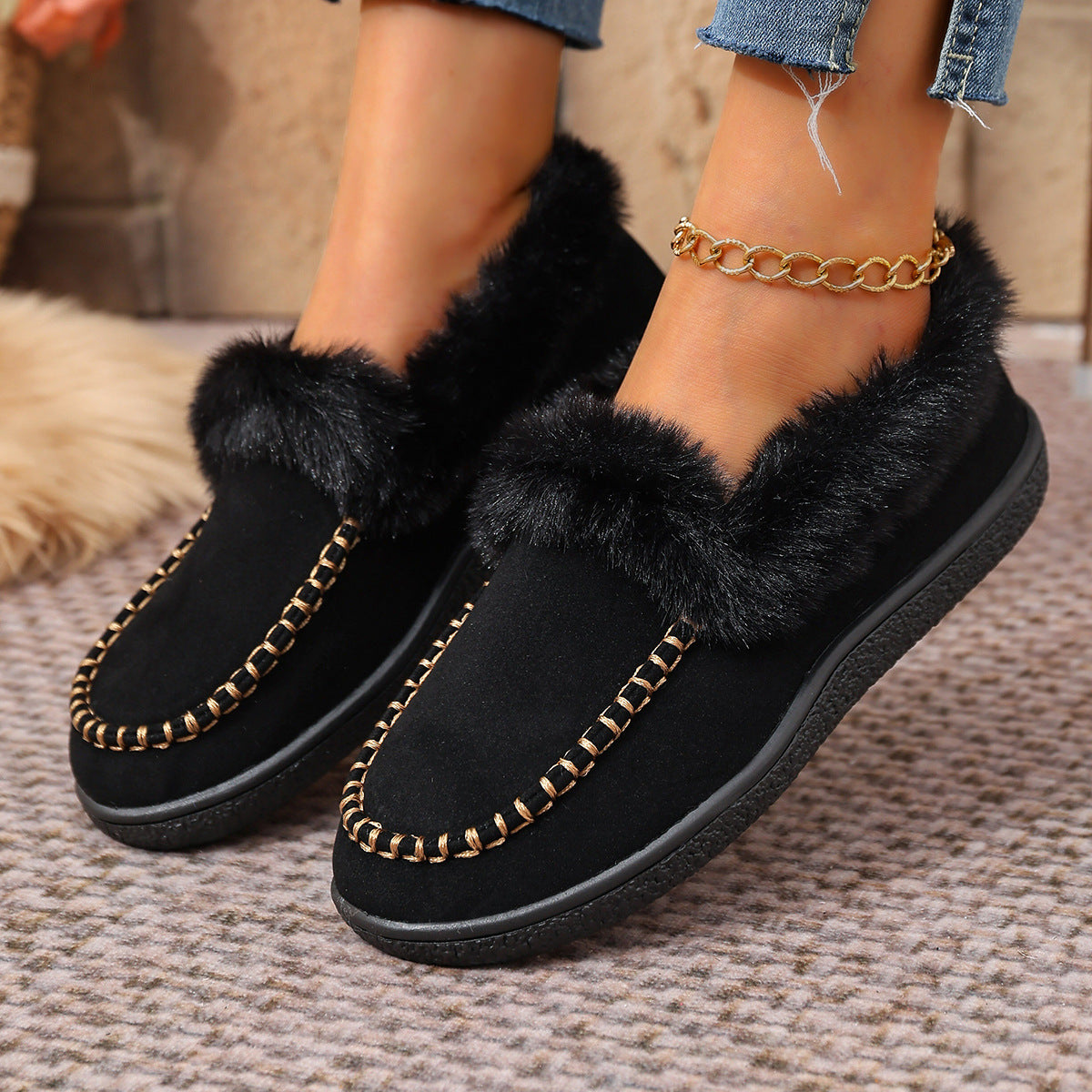 Women’s Orthopedic Fur Lined Winter Shoes