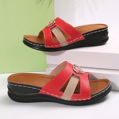 🔥Best Seller-Last Day Sale 50% OFF🔥 Summer Wedge Slide Sandals