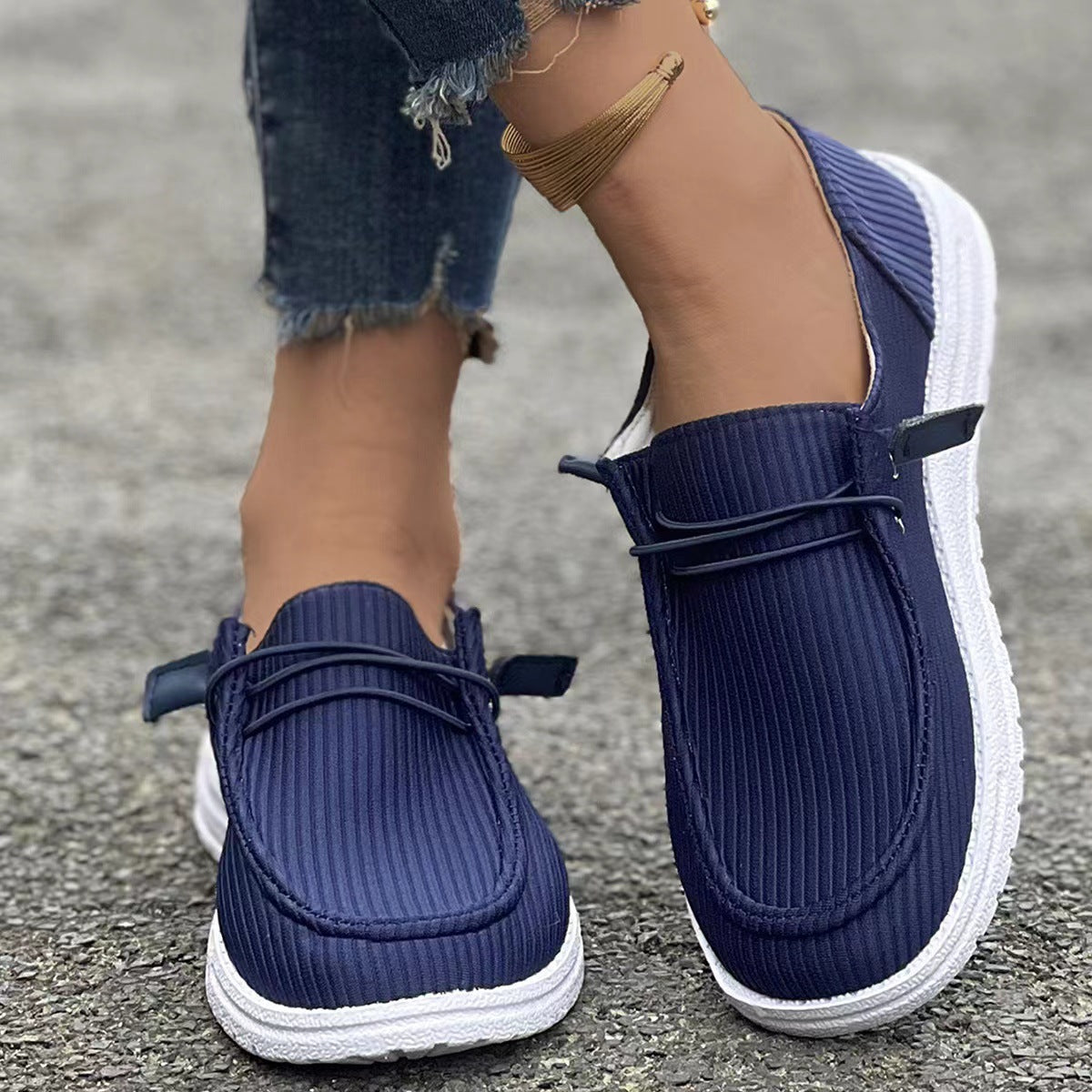 Scarpe in tessuto traspirante ortopedico casual da donna