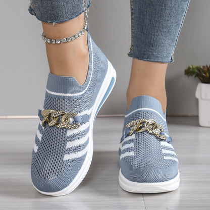 ComfortFit™ Women's Mesh Slip-Ons – Ergonomic, Non-Slip