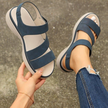 Retro Orthopedic Sandals with Velcro Straps