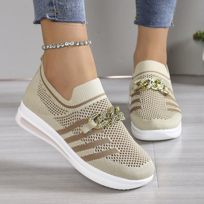 ComfortFit™ Women's Mesh Slip-Ons – Ergonomic, Non-Slip