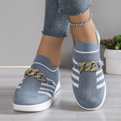ComfortFit™ Women's Mesh Slip-Ons – Ergonomic, Non-Slip