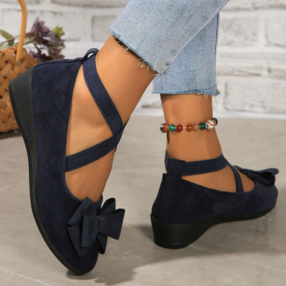 🔥Last Day Promotion 50% OFF 🔥Chic Women's Slip-On Flats with Bow Detail
