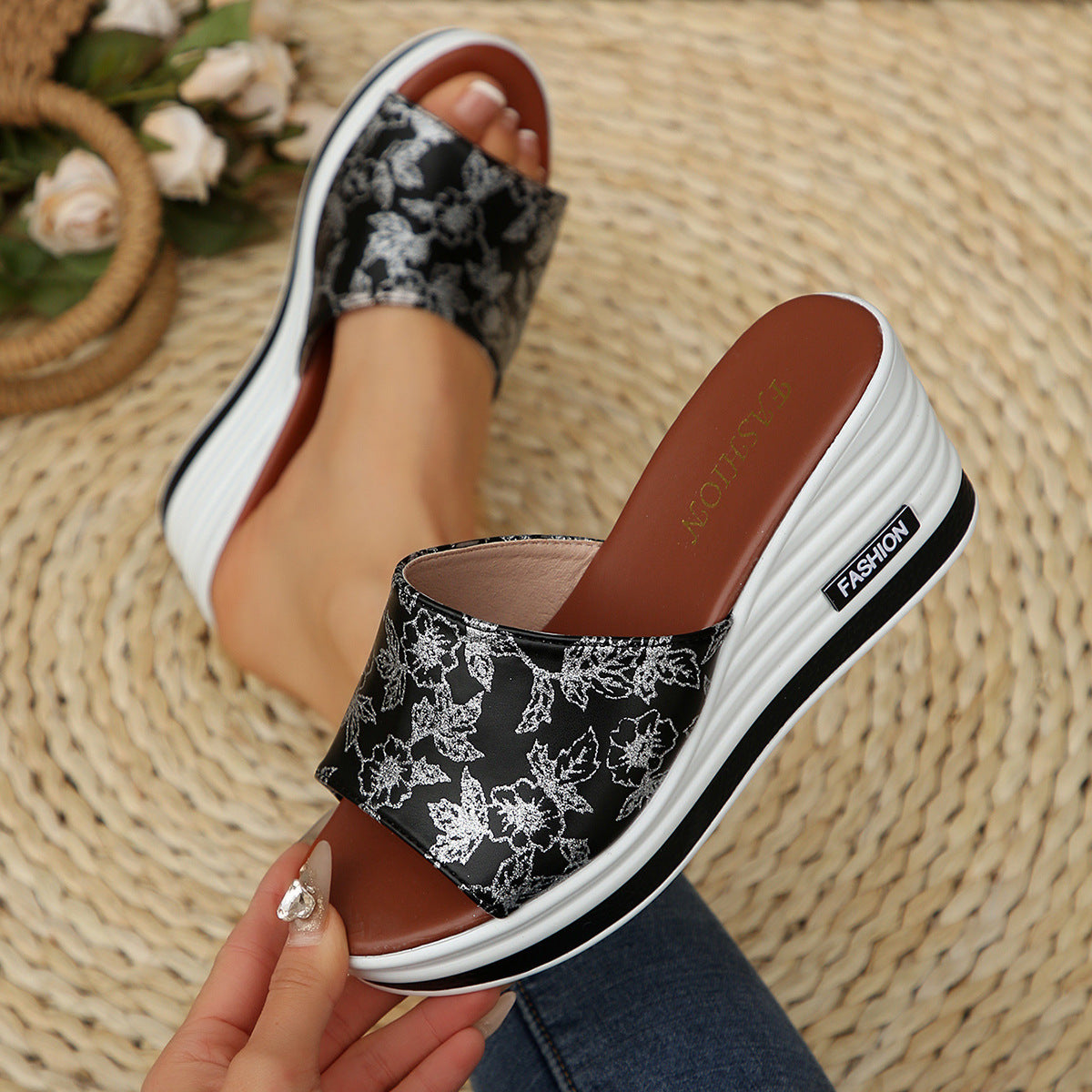 Premium Arch-Support Wedge Sandals – Walk Pain-Free in Style