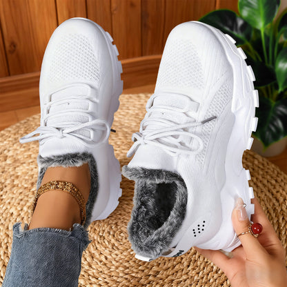 Orthopedic Warm Fleece-lined Cotton Sneakers