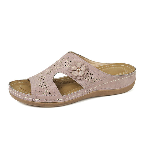 🔥Last Day Promotion 50% OFF🔥 Chic Floral Embellished Comfort Sandals