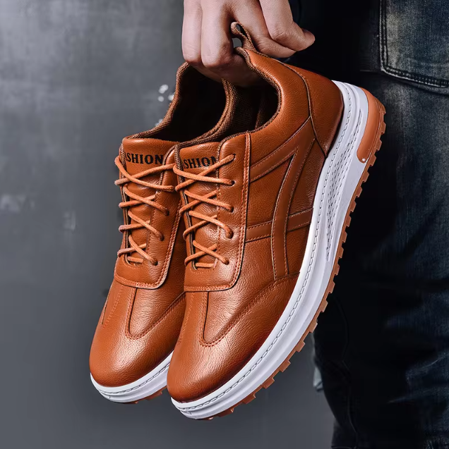 Men's Leather Sneakers Business Casual Shoes