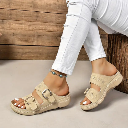 💥LAST DAY SALE 60% OFF🔥Women's Solid Color Platform Sandals
