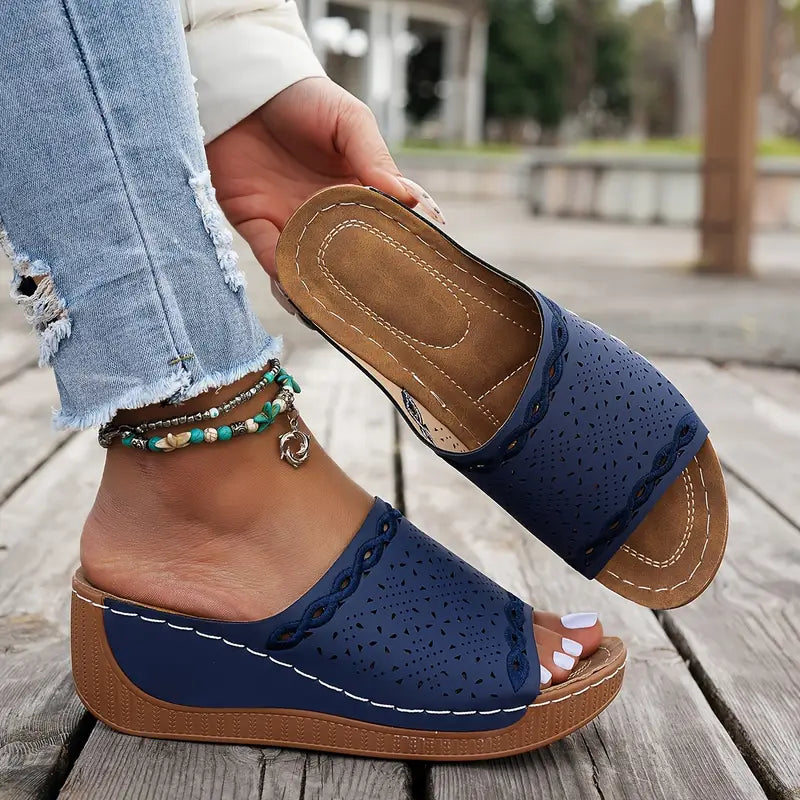 💥LAST DAY SALE 50% OFF🔥 Women's Solid Color Platform Sandals