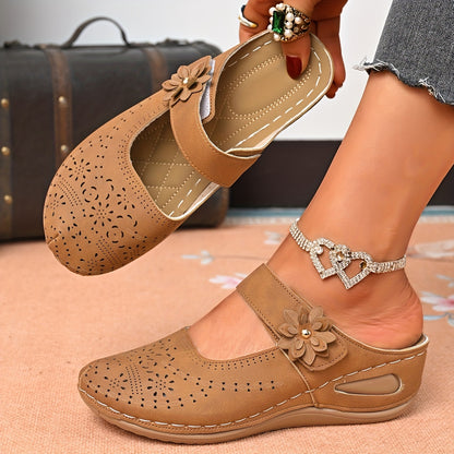 Orthopedic Wide-Toe Wedge Sandals