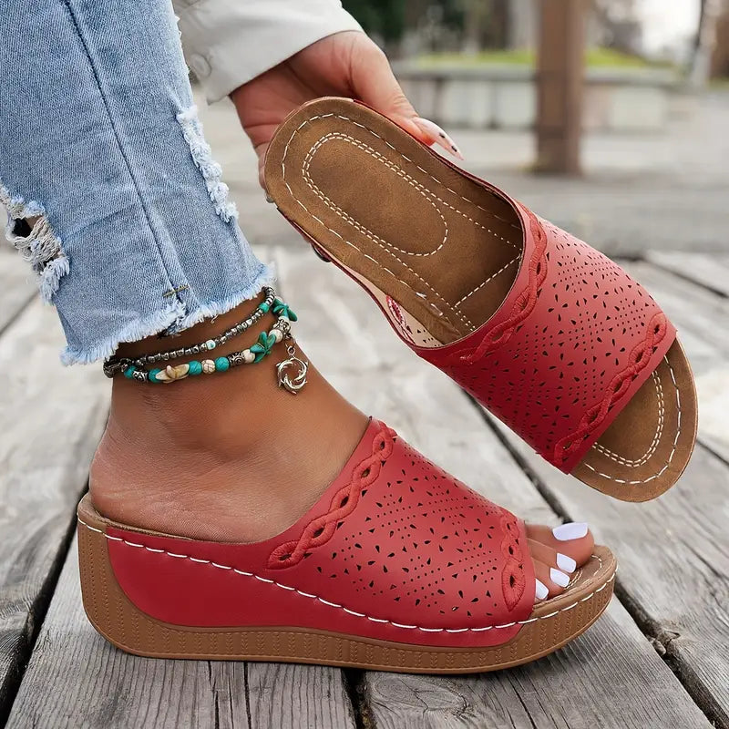 💥LAST DAY SALE 50% OFF🔥 Women's Solid Color Platform Sandals