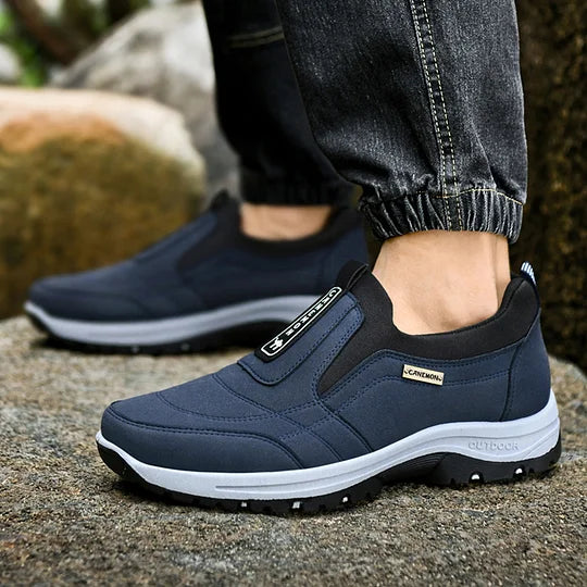 Men's Wide Comfort Sneakers with Arch Support & Shock Absorption