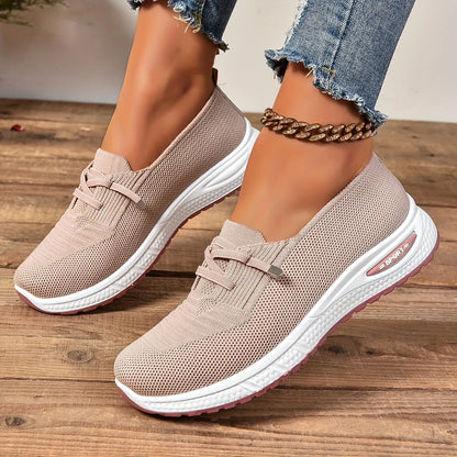 🔥Los más vendidos - ¡Último día con 50 % de descuento! 🔥 Zapatillas informales transpirables para mujer: con cordones, caña baja y cómodas. 