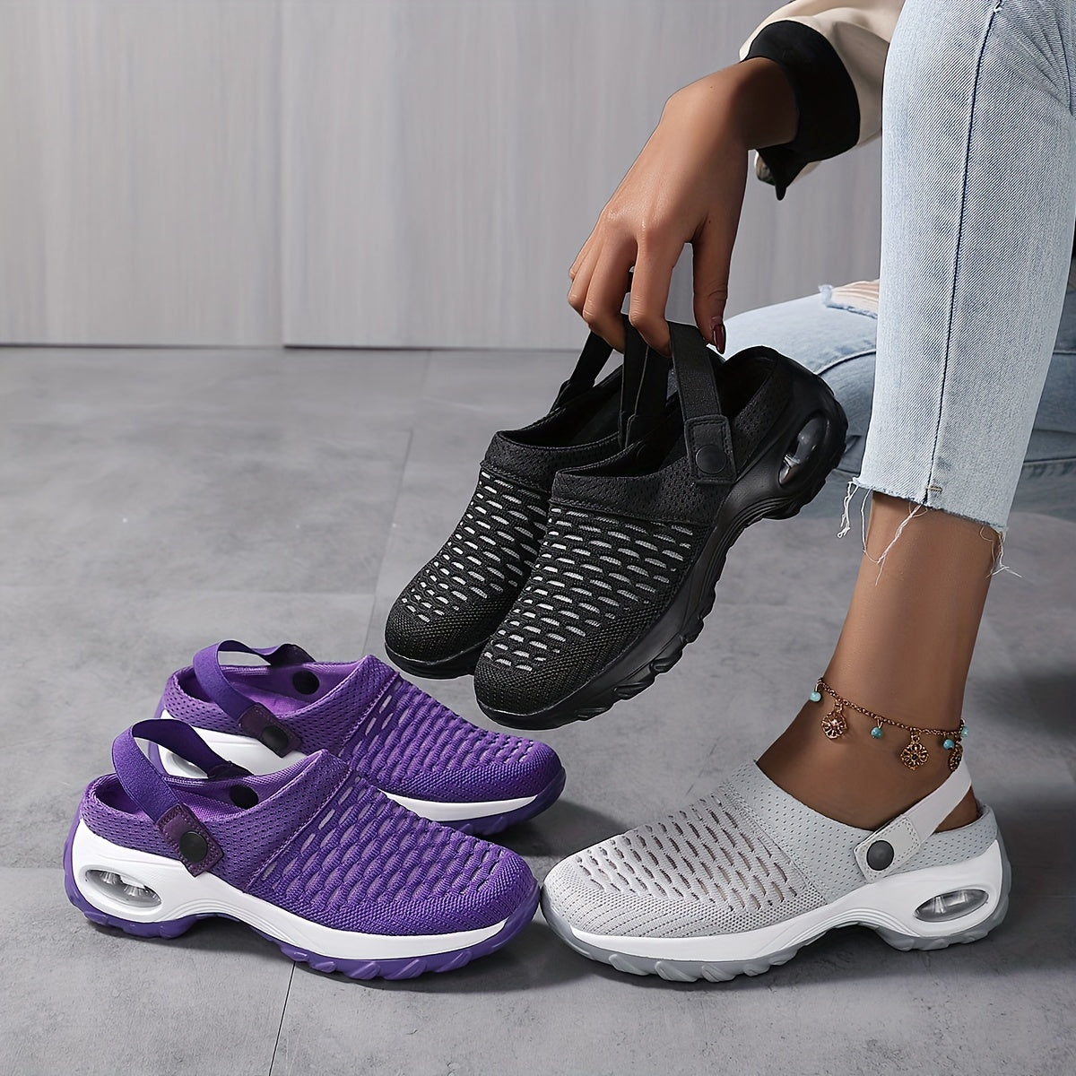 🔥LAST DAY 50% OFF - Women's Orthopedic Slip-Resistant Air Cushion Clogs