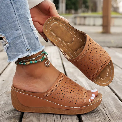 💥LAST DAY SALE 50% OFF🔥 Women's Solid Color Platform Sandals