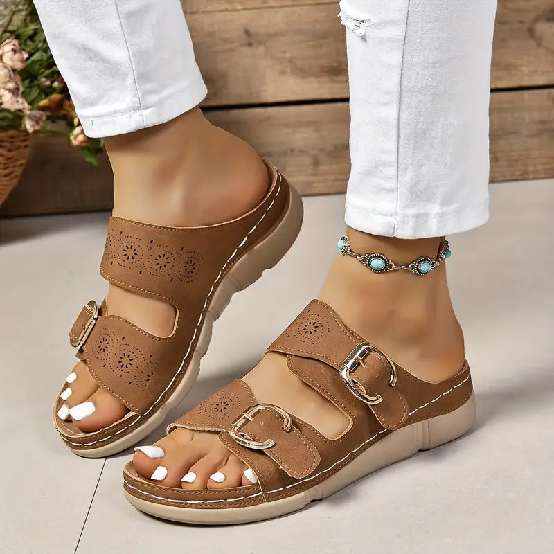 💥LAST DAY SALE 60% OFF🔥Women's Solid Color Platform Sandals