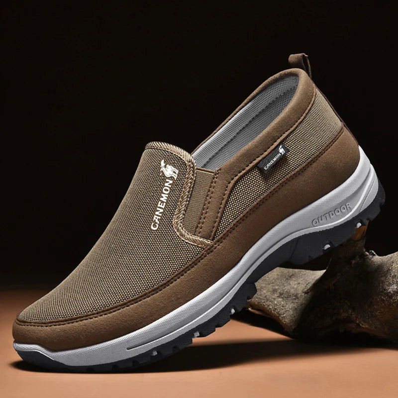Men's Arch Support Loafers Waterproof Breathable Lightweight Non-Slip Walking Shoes