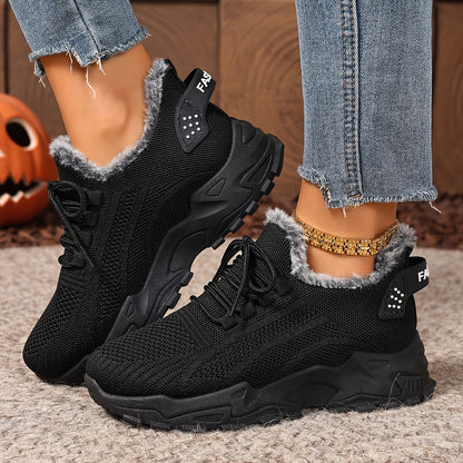 Orthopedic Warm Fleece-lined Cotton Sneakers