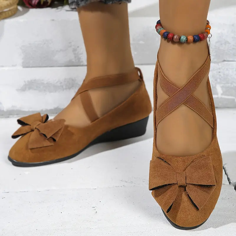 🔥Last Day Promotion 50% OFF 🔥Chic Women's Slip-On Flats with Bow Detail