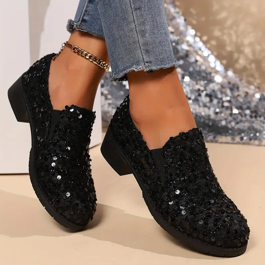 🔥Last Day 50% OFF🔥Women's Retro Sequin High Heels