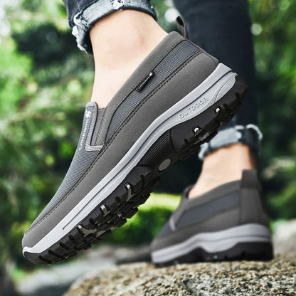 Men's Arch Support Loafers Waterproof Breathable Lightweight Non-Slip Walking Shoes