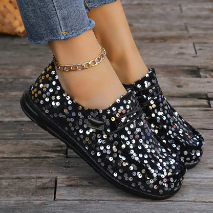 Brillantezza🔥Ultimo giorno 50% DI SCONTO⭐ Mocassini con paillettes da donna alla moda
