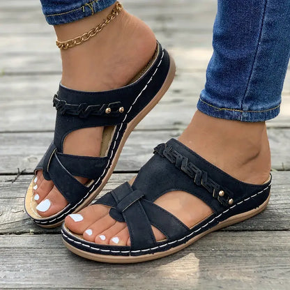 🔥Last Day Deal 50% OFF🔥 Orthopedic leather sandals, Lightweight, Anti-Slip, Breathable for Women