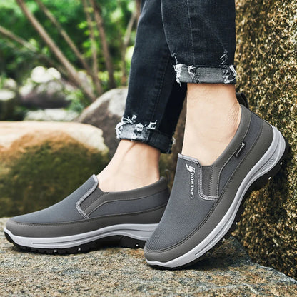 Men's Arch Support Loafers Waterproof Breathable Lightweight Non-Slip Walking Shoes