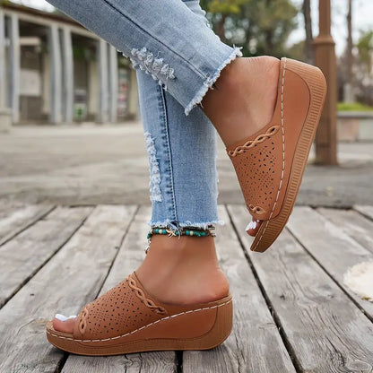 💥LAST DAY SALE 50% OFF🔥 Women's Solid Color Platform Sandals