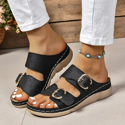 💥LAST DAY SALE 60% OFF🔥Women's Solid Color Platform Sandals
