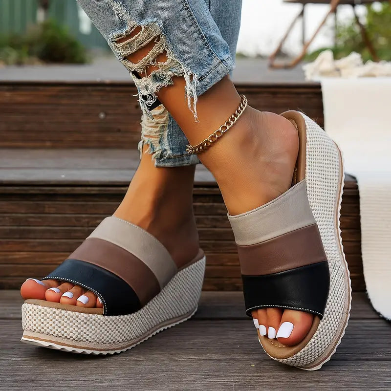 🔥Best Seller-Last Day Sale 50% OFF🔥 Women'S Fashion Open Toe High Heel Slides