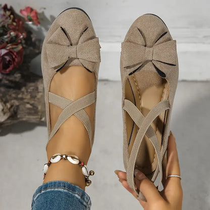 🔥Last Day Promotion 50% OFF 🔥Chic Women's Slip-On Flats with Bow Detail