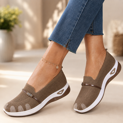 Orthopedic Wide-Toe Slip-On Sneakers