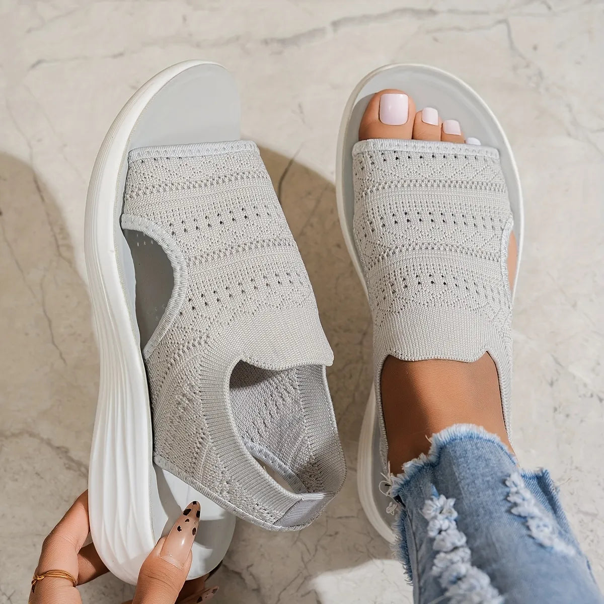 Women's Comfortable Open-toe Cushioned Orthopaedic Sandals