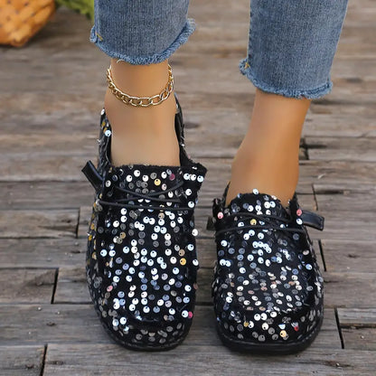 Brillantezza🔥Ultimo giorno 50% DI SCONTO⭐ Mocassini con paillettes da donna alla moda