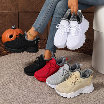 Orthopedic Warm Fleece-lined Cotton Sneakers