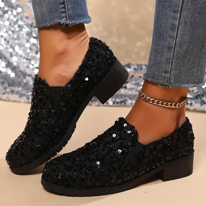 🔥Last Day 50% OFF🔥Women's Retro Sequin High Heels