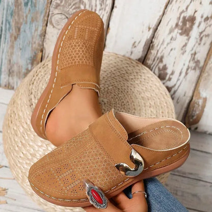 🔥Thank You for Being Our Customer😍Orthopedic Wedge Leather Shoes, Easy To Wear, Comfortable When Walking🔥