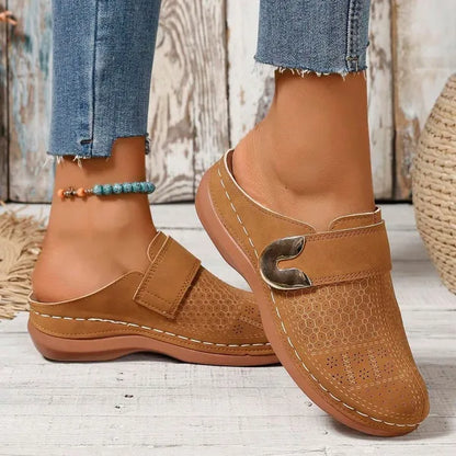 🔥Thank You for Being Our Customer😍Orthopedic Wedge Leather Shoes, Easy To Wear, Comfortable When Walking🔥