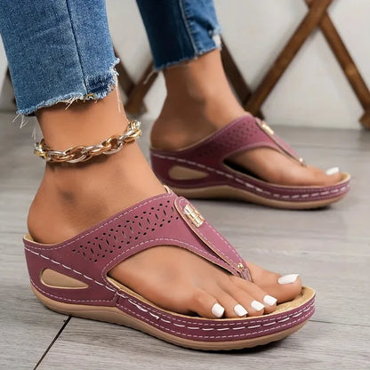 🔥Summer Best Seller🔥Women'S Patriotic Slide Sandals - Stylish American Flag Design